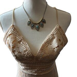 Western style Elegant Bronze and Turquoise Necklace